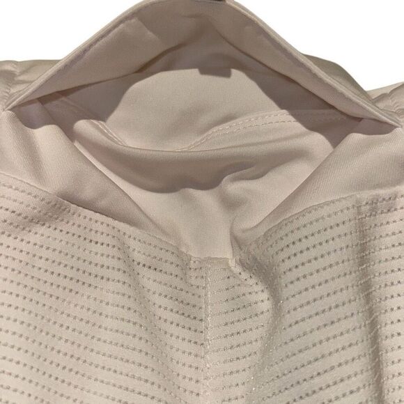 Nike Dri-Fit White Mesh Knit Pull-on Crew Athletic Running Shorts Ladies Medium - Picture 5 of 9